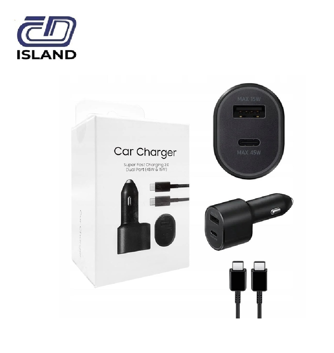 Car charger with cable