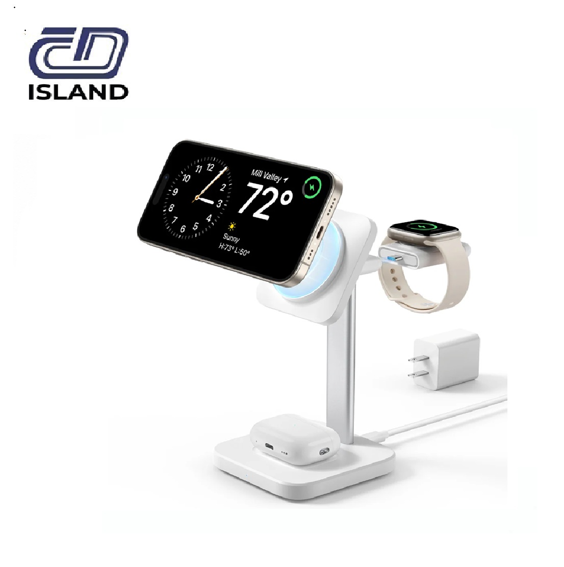 3-in-1 Watch Wireless Charging Set (Halo Lock)