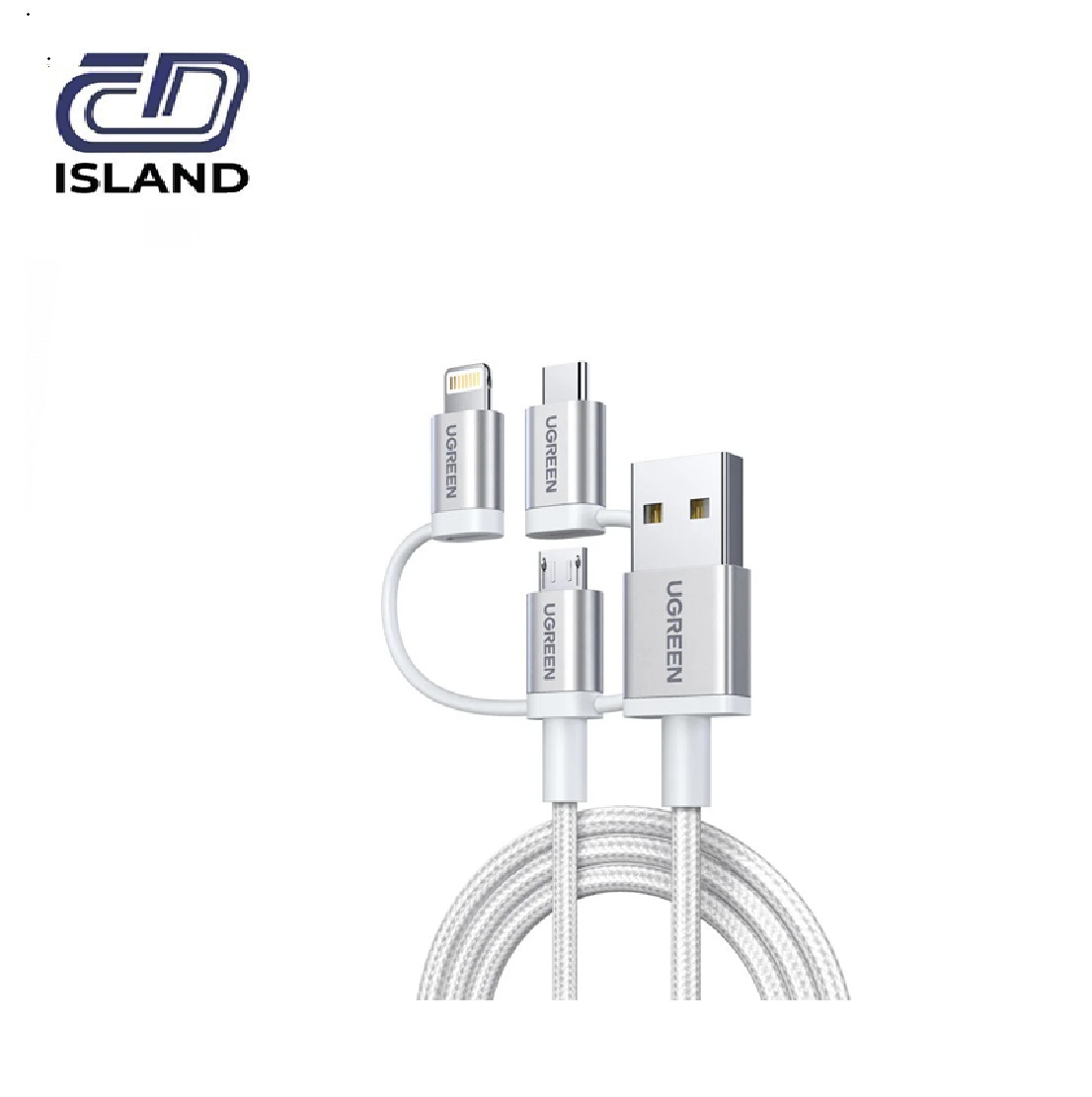 UGREEN US186 3 in 1 USB to Multi Cable Braided