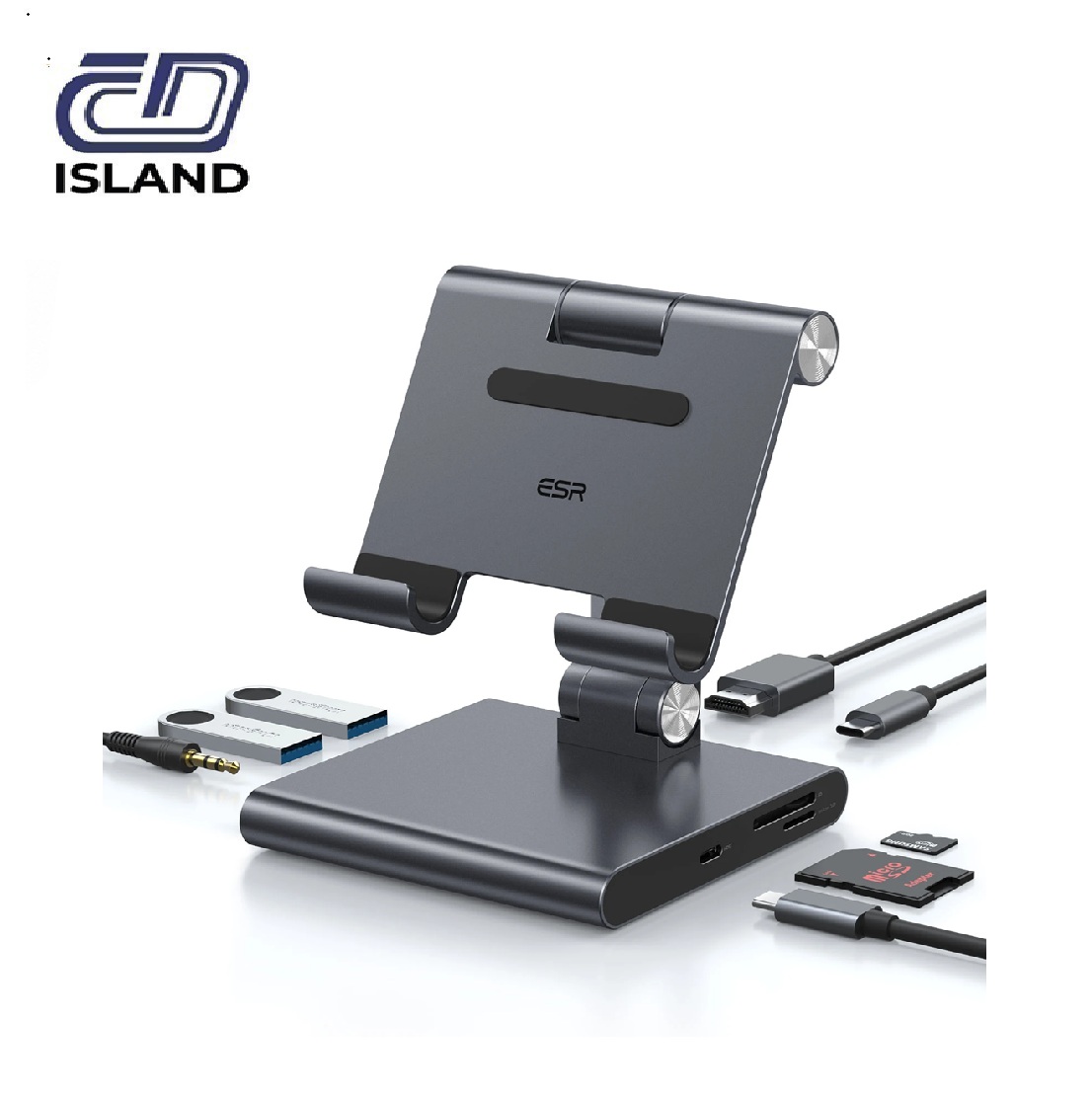 ESR 8IN1 TYPE C HUB TAB STAND